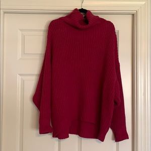 Free People oversized sweater.